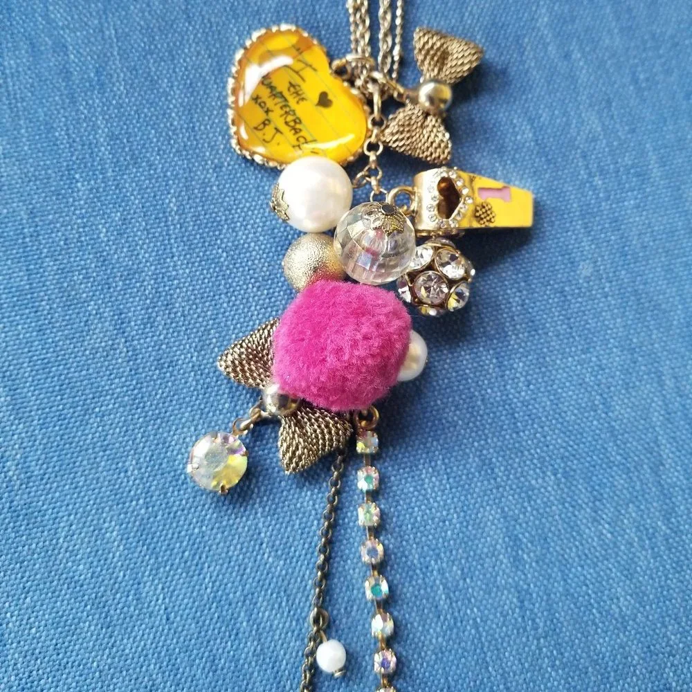 🏆🏈Betsey VARSITY CRUSH "I ♥ the Quarterback" Collection Necklace - EPC - Picture 7 of 11
